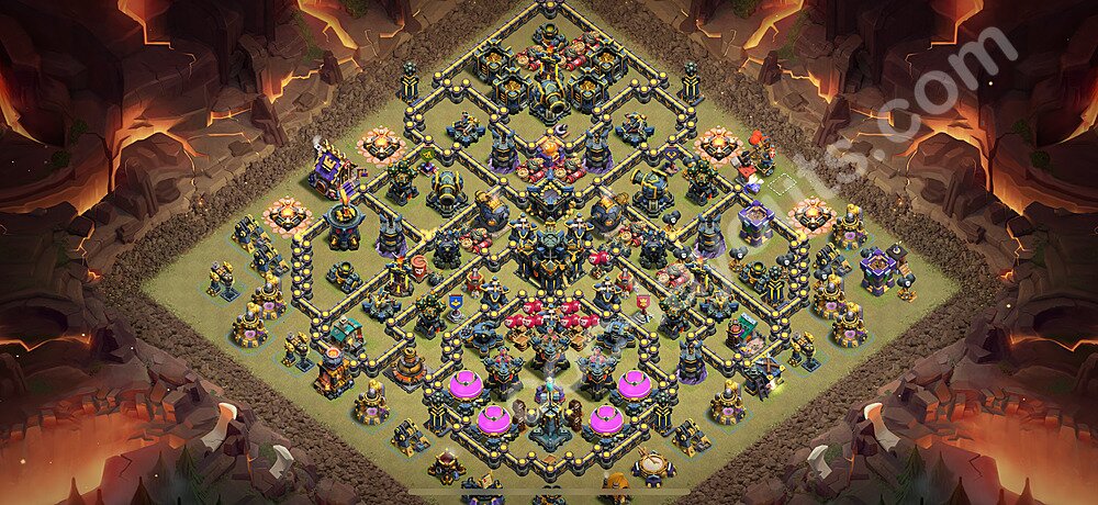 TH17 War Base Plan with Link, Anti Air / Electro Dragon, Copy Town Hall 17 CWL Design 2025, #50