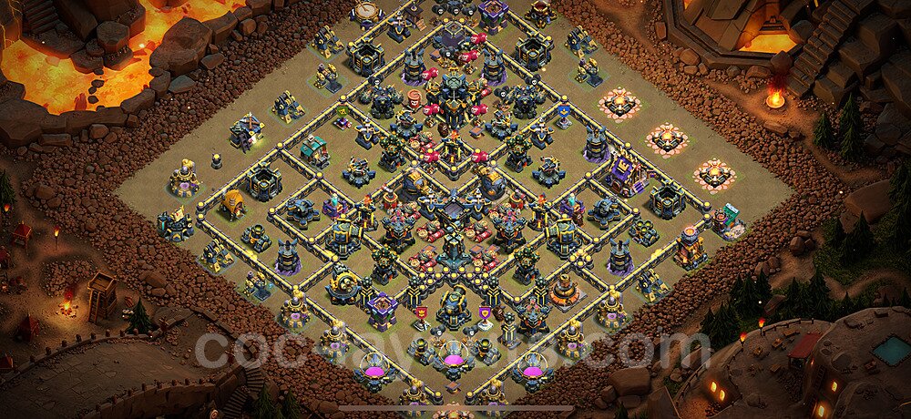 Municipio livello 17 Base di Guerra + Link, Anti Air / Electro Dragon - Anti 3 Stelle Disposizione Villaggio COC 2025 TH17 - #52