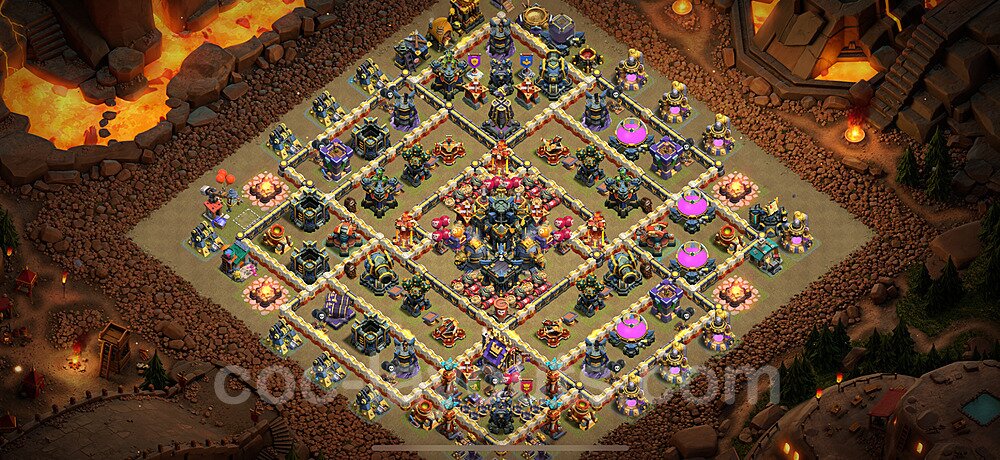 Die Anti 2 Sterne Clan War Base RH17 + Link, Anti Alles 2025 - COC Rathaus Level 17 Kriegsbase (CK / CW) - #54