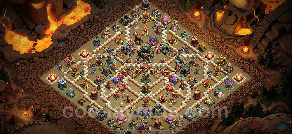 TH17 Anti 3 Stars CWL War Base Plan with Link, Anti Everything, Copy Town Hall 17 Design 2024, #6