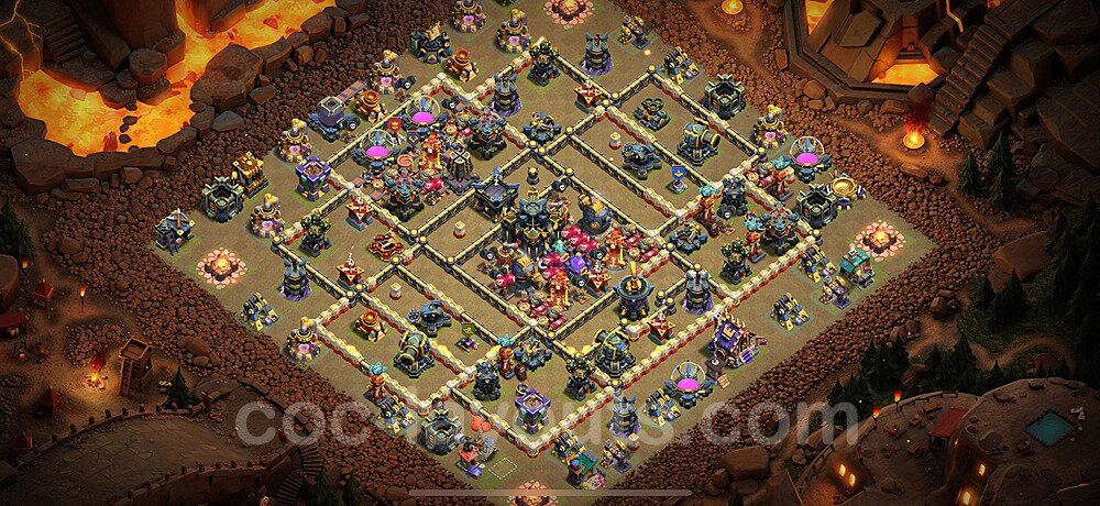 TH17 War Base Plan with Link, Anti Everything, Copy Town Hall 17 CWL Design 2025, #64