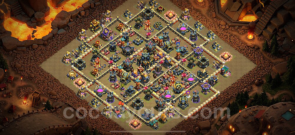 Die Anti 2 Sterne Clan War Base RH17 + Link, Anti Alles 2025 - COC Rathaus Level 17 Kriegsbase (CK / CW) - #67