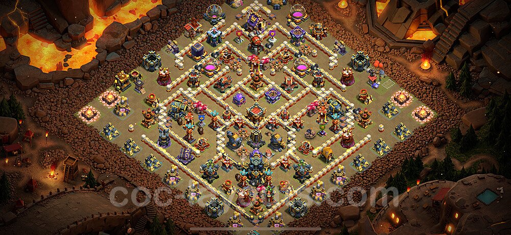 TH17 War Base Plan with Link, Anti Everything, Copy Town Hall 17 CWL Design 2024, #7