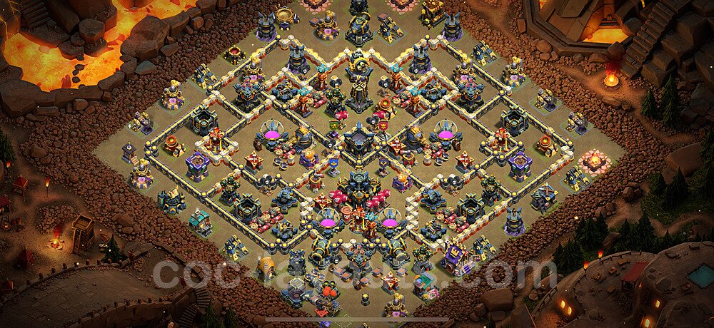 TH17 War Base Plan with Link, Anti Air / Electro Dragon, Copy Town Hall 17 CWL Design 2025, #70