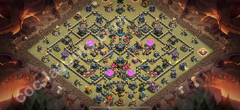 Municipio livello 17 Base di Guerra + Link, Anti Air / Electro Dragon - Miglior Disposizione Villaggio COC 2025 TH17 - #70