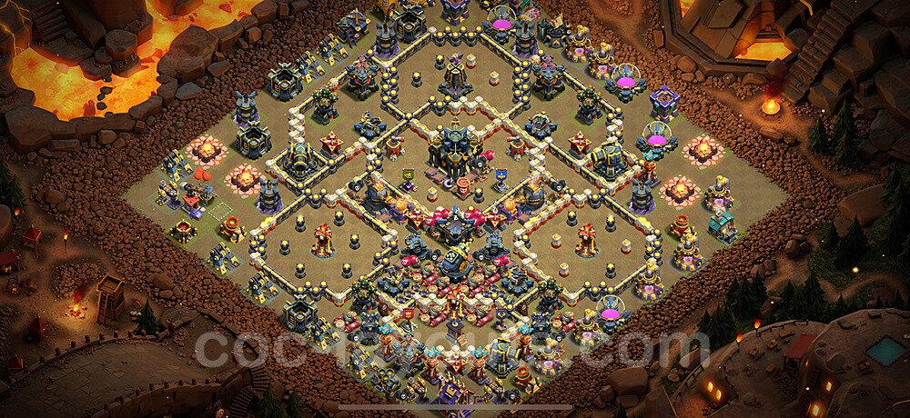 TH17 Anti 3 Stars CWL War Base Plan with Link, Anti Everything, Copy Town Hall 17 Design 2025, #74