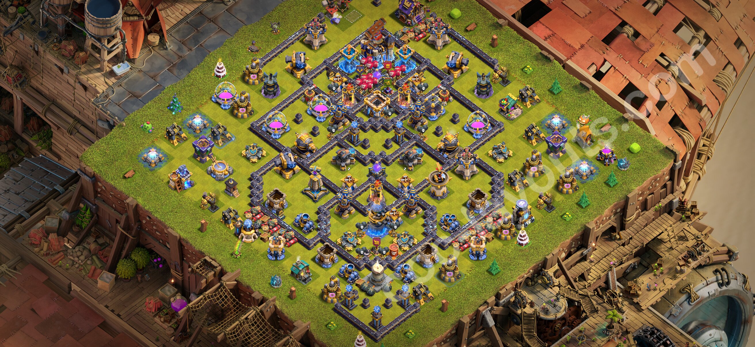TH18 Hybrid Base #98 – TH18 layout preview