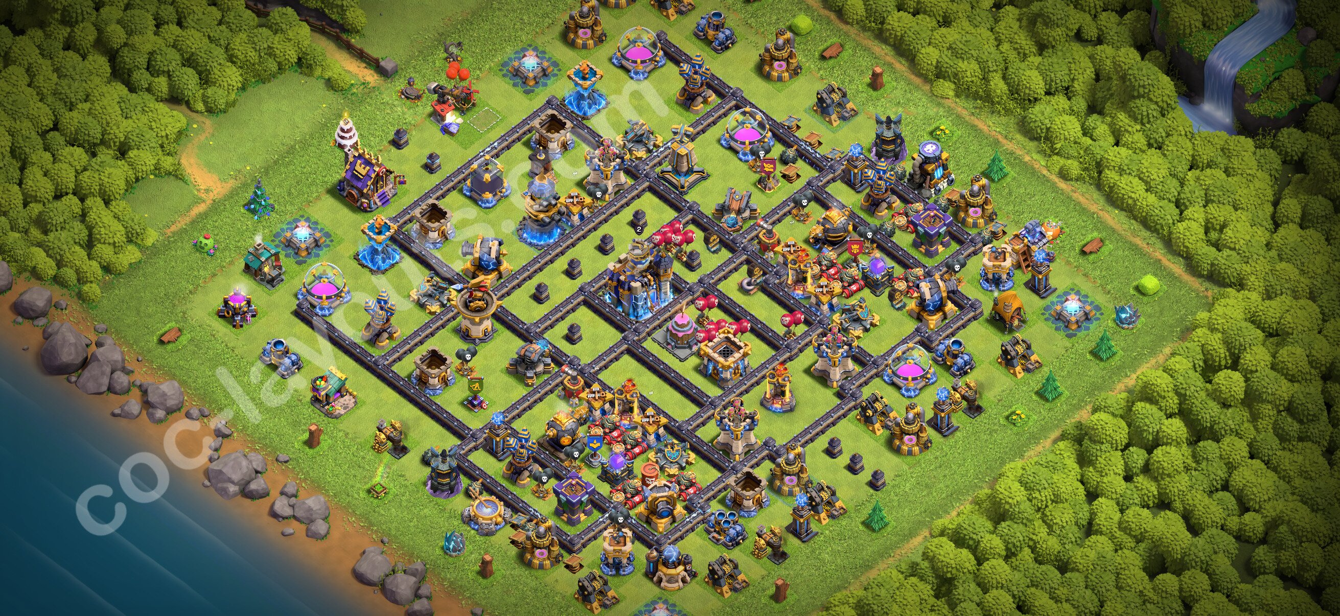 TH18 Hybrid Base #100 – TH18 layout preview
