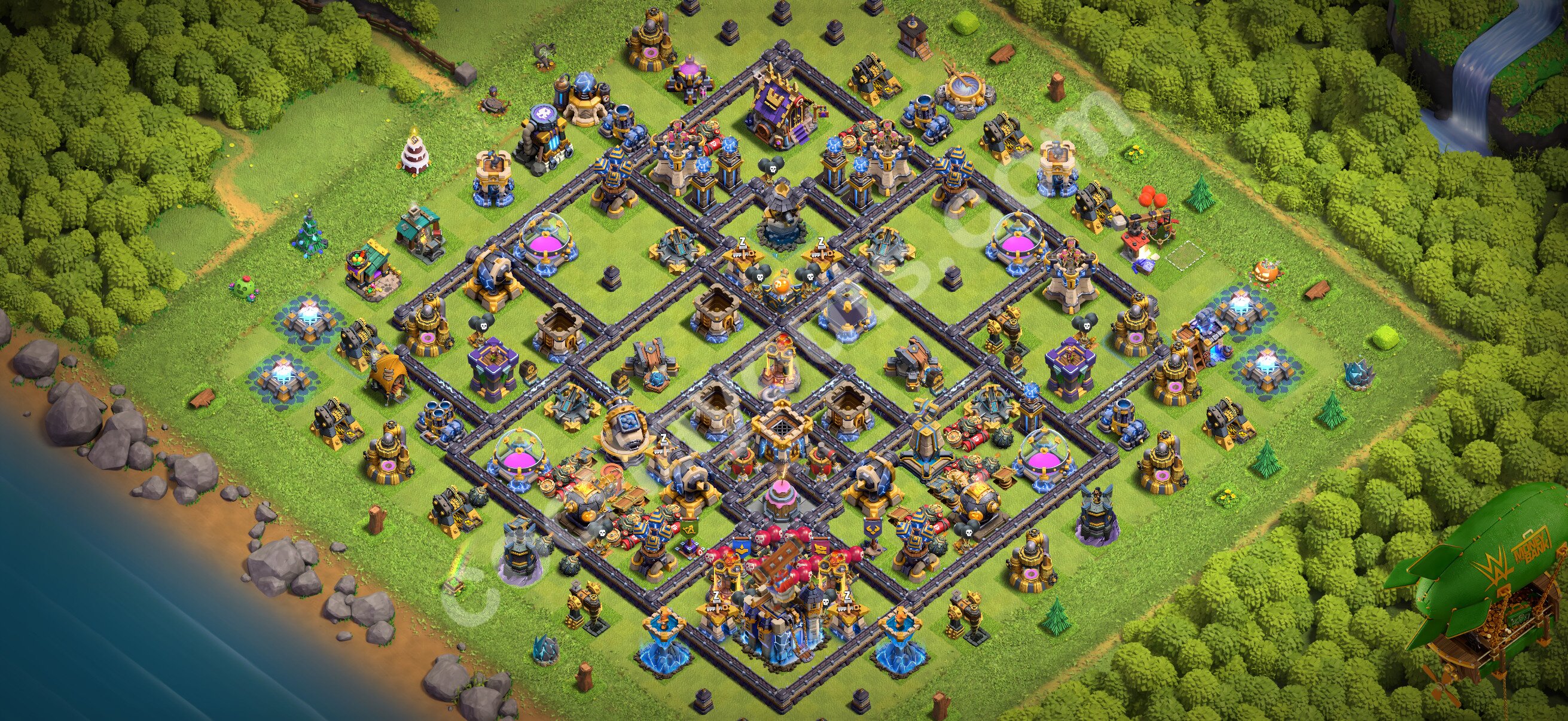 TH18 Hybrid Base #101 – TH18 layout preview