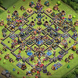 Ustawienie bazy do obrony TH18 z linkiem, Legenda Ligi - Ratusz poziom 18 - COC 2026 - #13