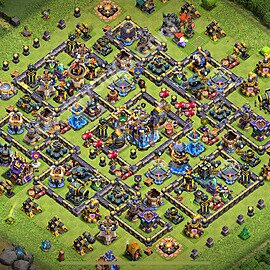Ustawienie bazy do obrony TH18 z linkiem, Legenda Ligi - Ratusz poziom 18 - COC 2026 - #2