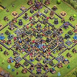 Ustawienie bazy do obrony TH18 z linkiem, Legenda Ligi - Ratusz poziom 18 - COC 2026 - #28