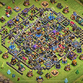 TH18 Anti 3 Stars Base Plan with Link, Hybrid, Copy Town Hall 18 Base Design 2026, #32