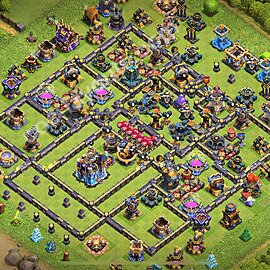 TH18 Trophy Base Plan with Link, Legend League, Anti Everything, Copy Town Hall 18 Base Design 2026, #33
