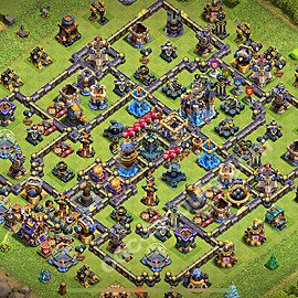 TH18 Anti 3 Stars Base Plan with Link, Copy Town Hall 18 Base Design 2026, #35