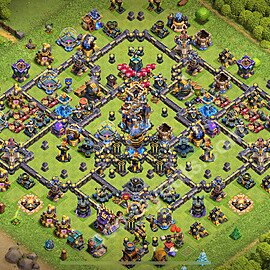 Anti Everything TH18 Base Plan with Link, Copy Town Hall 18 Design 2026, #36