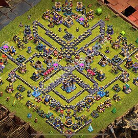 TH18 Trophy Base Plan with Link, Copy Town Hall 18 Base Design 2026, #39