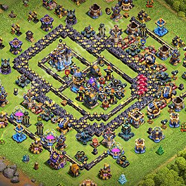 Diseño de aldea para Defensa Ayuntamiento 18 Copiar, Anti Todo - COC TH18 Perfecta Distribucion 2026 + Enlace - #45