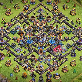 TH18 Anti 2 Stars Base Plan with Link, Hybrid, Copy Town Hall 18 Base Design 2026, #5