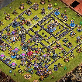 TH18 Anti 3 Stars Base Plan with Link, Anti Everything, Copy Town Hall 18 Base Design 2026, #57