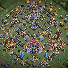 TH18 Anti 3 Stars Base Plan with Link, Copy Town Hall 18 Base Design 2026, #67