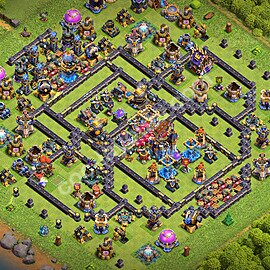 Municipio livello 18 Anti 3 Stelle Base + Link - Miglior Disposizione Villaggio per Difesa COC 2026 TH18 - #71