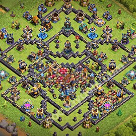 TH18 Anti 3 Stars Base Plan with Link, Anti Everything, Copy Town Hall 18 Base Design 2026, #72