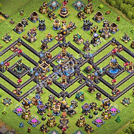 Gute Base für Verteidigung RH18 + Link 2026 -  COC Rathaus 18 Kopieren Base - #74