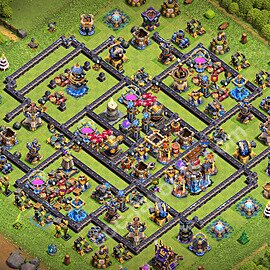 Anti Dragon TH18 Base Plan with Link, Copy Town Hall 18 Anti Air Design 2026, #80