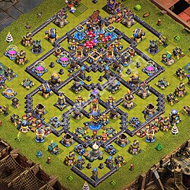 TH18 Anti 3 Stars Base Plan with Link, Copy Town Hall 18 Base Design 2026, #83