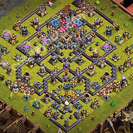 Die Anti 3 Sterne Base RH18 + Link 2026 - COC Rathaus 18 Kopieren Base - #83