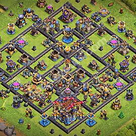 Municipio livello 18 Anti 3 Stelle Base + Link - Miglior Disposizione Villaggio per Difesa COC 2026 TH18 - #86
