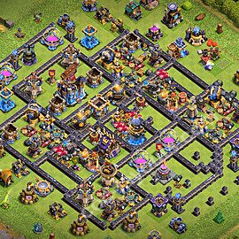 TH18 Anti 3 Stars Base Plan with Link, Copy Town Hall 18 Base Design 2026, #87