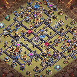 Die Anti 3 Sterne Base RH18 + Link 2026 - COC Rathaus 18 Kopieren Base - #88