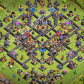 Die Anti Dragon Base für Verteidigung RH18 + Link 2026 - COC Rathaus 18 Kopieren Base - #89