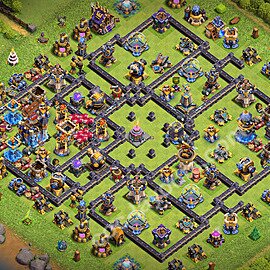 TH18 Anti 2 Stars Base Plan with Link, Copy Town Hall 18 Base Design 2026, #90