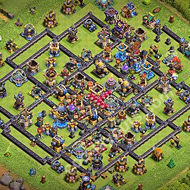 TH18 Anti 3 Stars Base Plan with Link, Copy Town Hall 18 Base Design 2026, #91