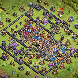 TH18 Anti 2 Stars Base Plan with Link, Copy Town Hall 18 Base Design 2026, #92