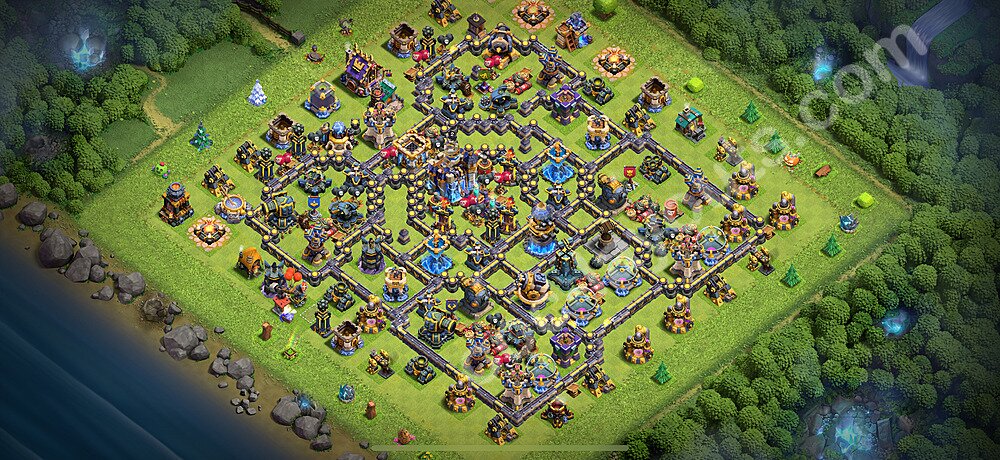 Ustawienie bazy do obrony TH18 z linkiem, Legenda Ligi - Ratusz poziom 18 - COC 2026 - #12