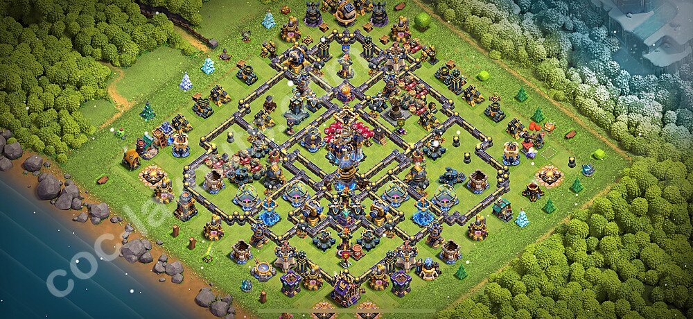 Défense Base HDV 18 + Lien (Link), Ligue des légendes 2026 - Hôtel de Ville 18 Base Copier - #24