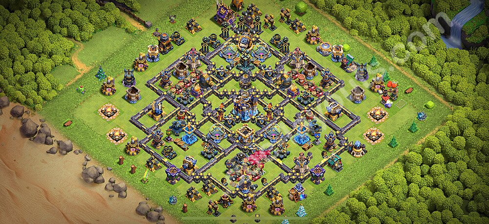 TH18 Trophy Base Plan with Link, Anti Everything, Copy Town Hall 18 Base Design 2026, #37