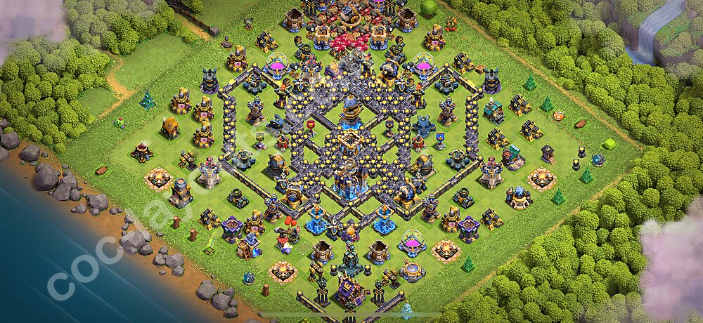 TH18 Trophy Base Plan with Link, Legend League, Copy Town Hall 18 Base Design 2026, #41