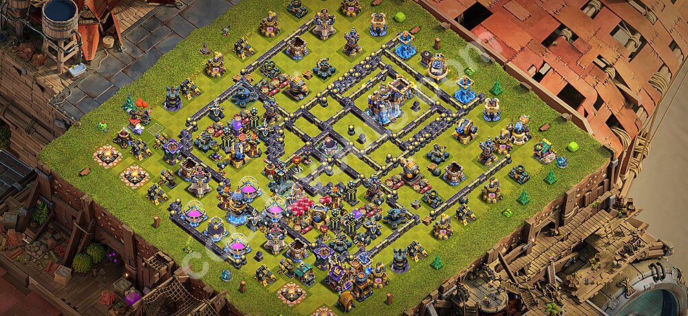 Die Anti 3 Sterne Base RH18 + Link, Anti Alles 2026 - COC Rathaus 18 Kopieren Base - #57