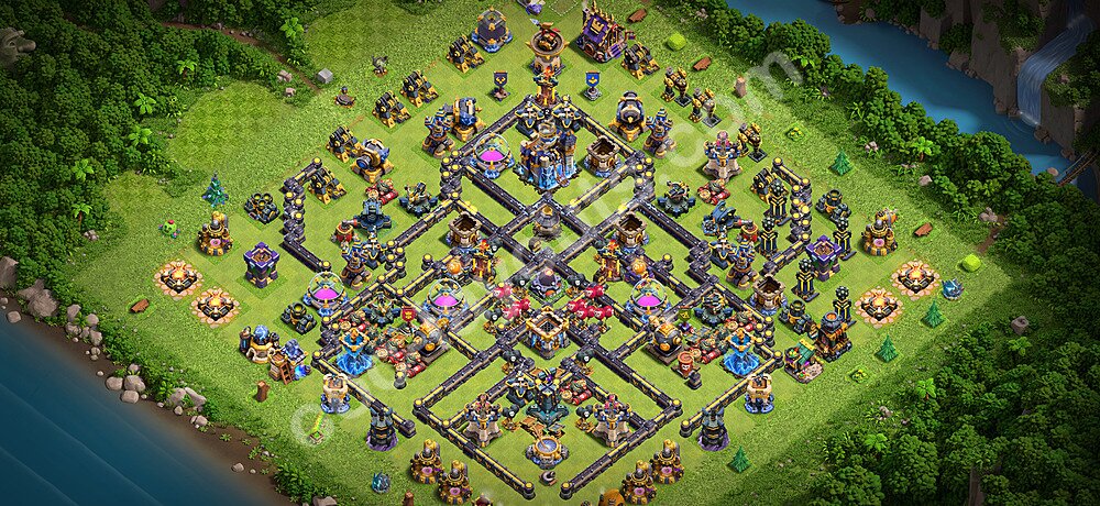 Ustawienie bazy do obrony TH18 z linkiem - Ratusz poziom 18 - COC 2026 - #59