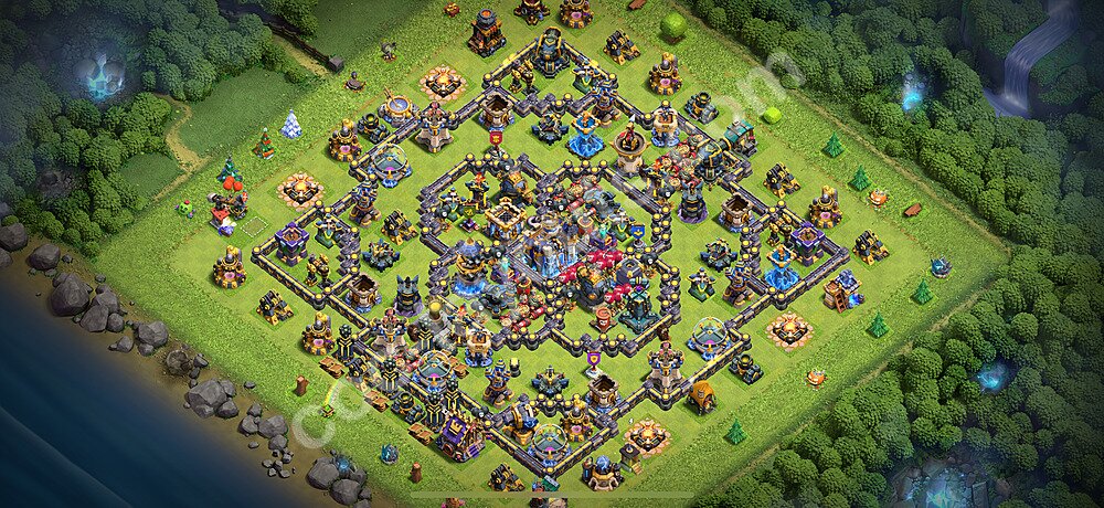 Ustawienie bazy do obrony TH18 z linkiem, Hybrydowy - Ratusz poziom 18 - COC 2026 - #6