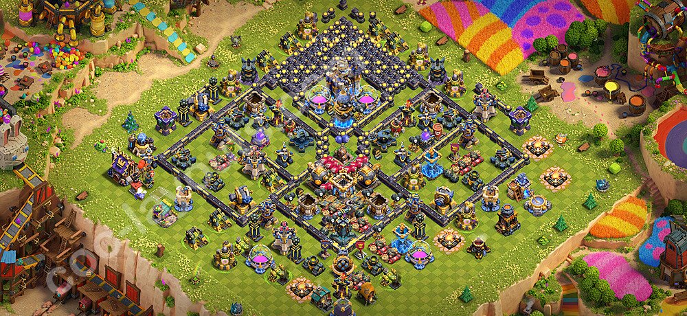 TH18 Trophy Base Plan with Link, Legend League, Copy Town Hall 18 Base Design 2026, #60