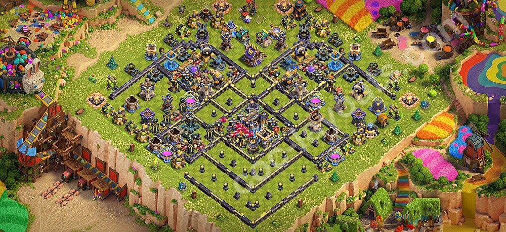 TH18 Anti 2 Stars Base Plan with Link, Legend League, Copy Town Hall 18 Base Design 2026, #61