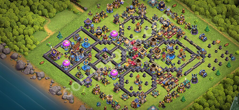 Die Anti 3 Sterne Base RH18 + Link 2026 - COC Rathaus 18 Kopieren Base - #70