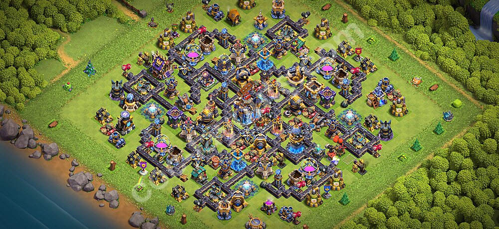 Gute Base für Verteidigung RH18 + Link 2026 -  COC Rathaus 18 Kopieren Base - #73