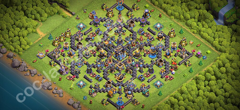 TH18 Anti 3 Stars Base Plan with Link, Copy Town Hall 18 Base Design 2026, #75
